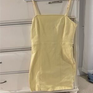 H&M Soft Yellow Mini Dress